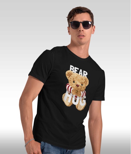 Мъжка тениска с щампа Мечета Bear Hug
